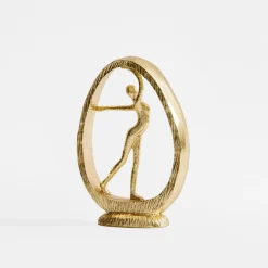 Figurka dekoracyjna złota GIMNASTYCZKA 22 cm
