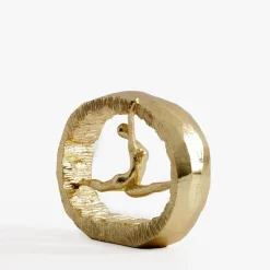 Figurka dekoracyjna złota GIMNASTYCZKA 16 cm
