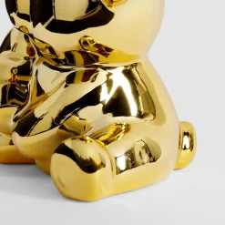 Figurka dekoracyjna złoty miś 12,8 cm