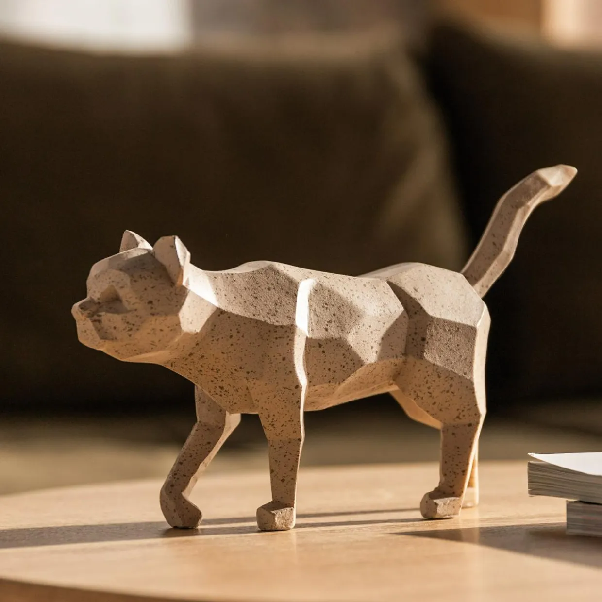 Figurka KOT geometryczny MIX 15 cm