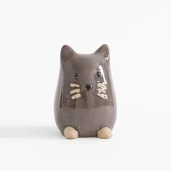 Figurka porcelanowa, kot, 13 cm, MIX
