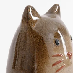 Figurka porcelanowa, kot, 13 cm, MIX