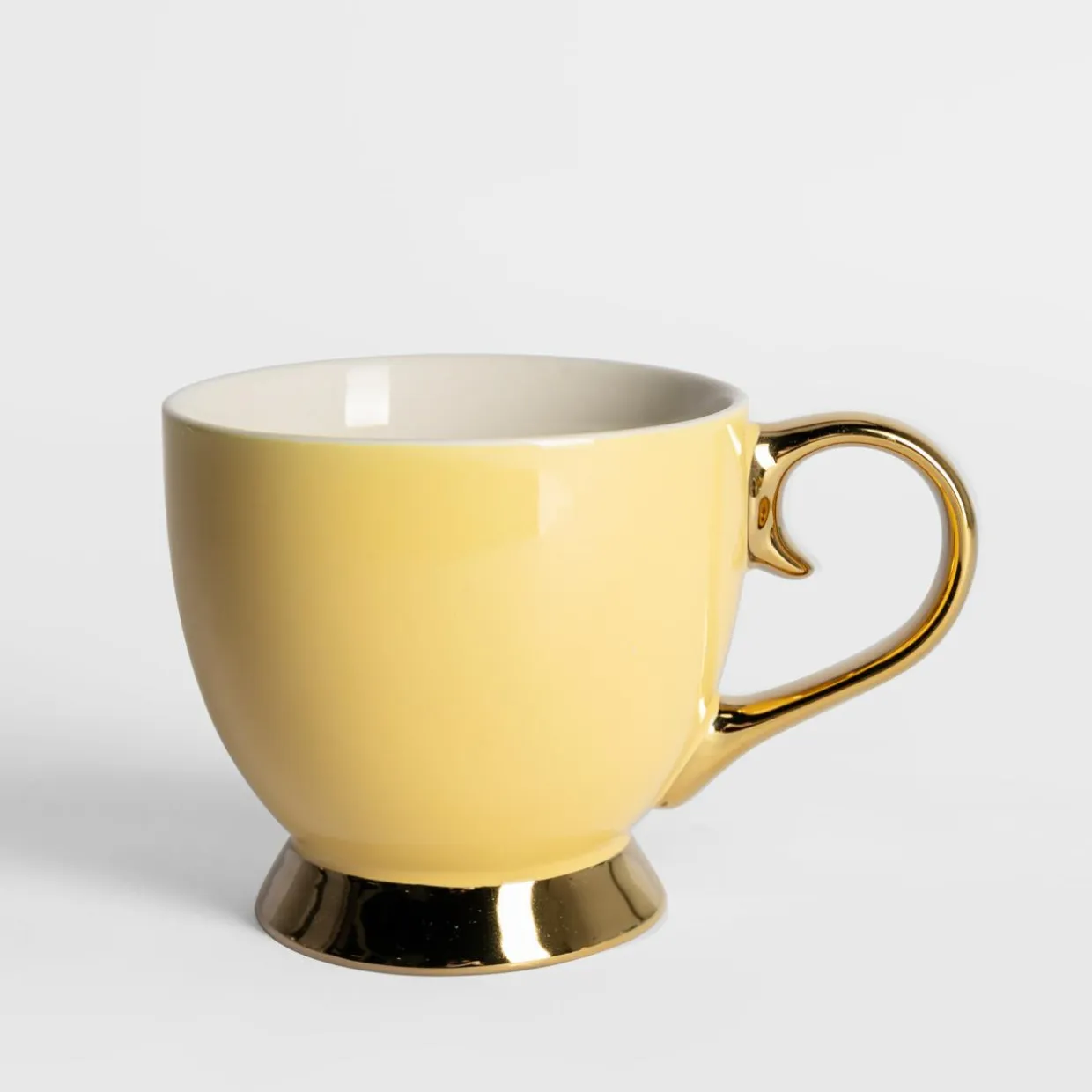 Filiżanka porcelanowa na nóżce Jumbo AURORA GOLD 400 ml