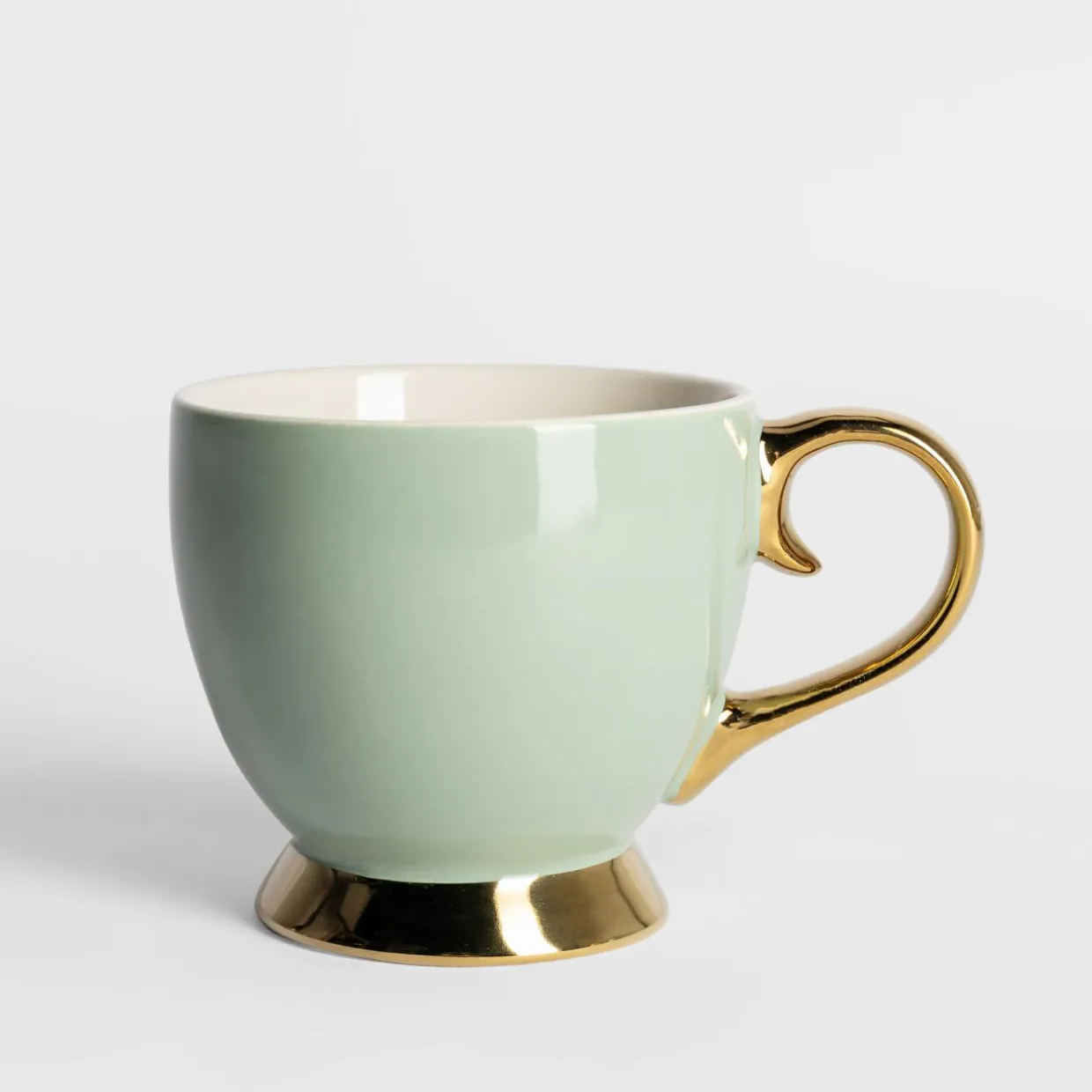 Filiżanka porcelanowa na nóżce Jumbo AURORA GOLD 400 ml