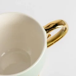 Filiżanka porcelanowa na nóżce Jumbo AURORA GOLD 400 ml