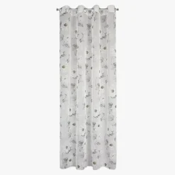 Firana do salonu biało-oliwkowa BESSY 140x250 cm