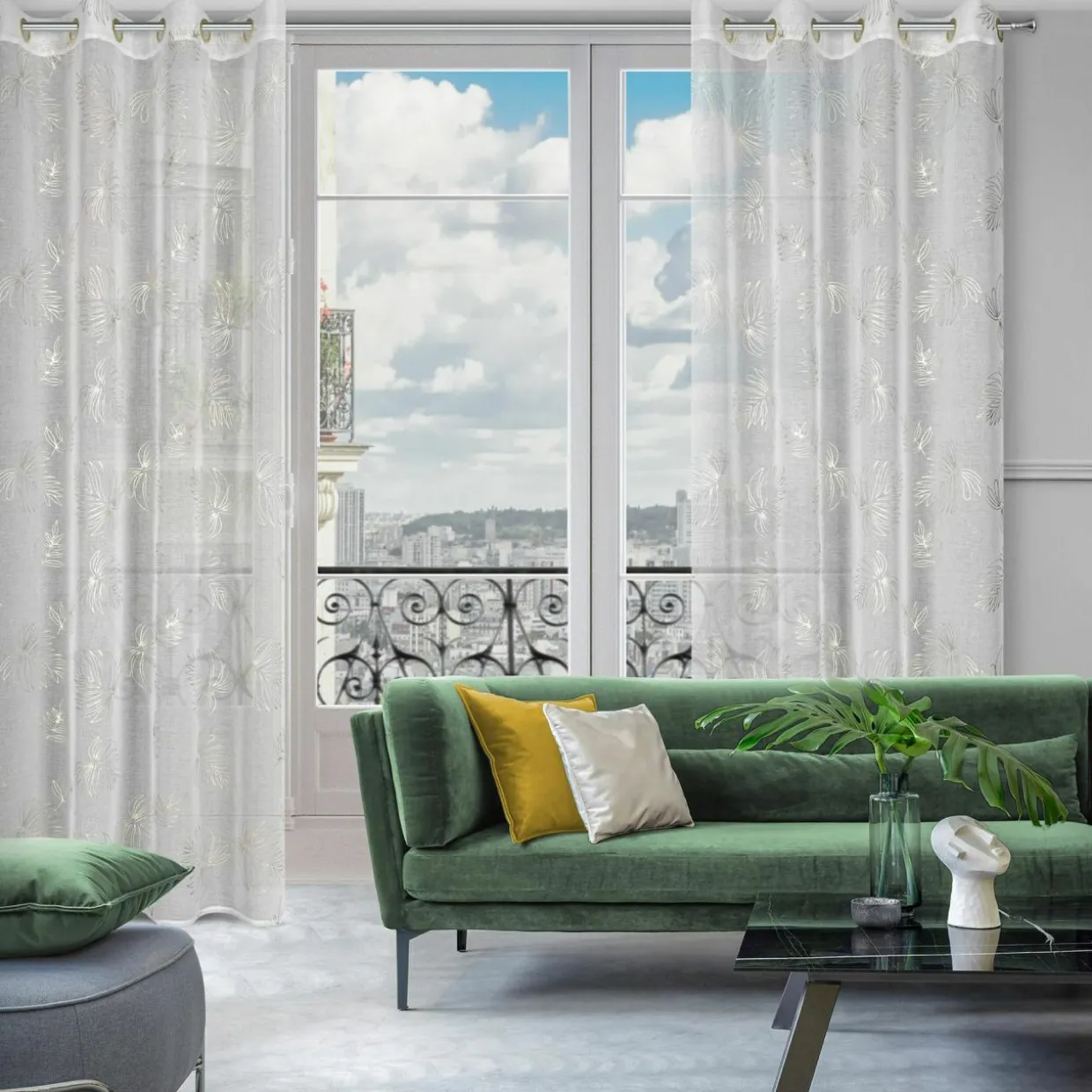Firana do salonu glamour CAPRI 140x250 cm