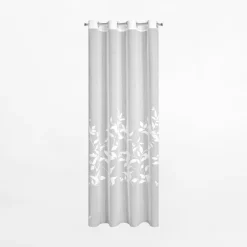 Firana na przelotkach biała ESTELLA 140x250 cm