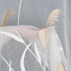 Firana na przelotkach kremowo-beżowa ABBIE 140x250 cm