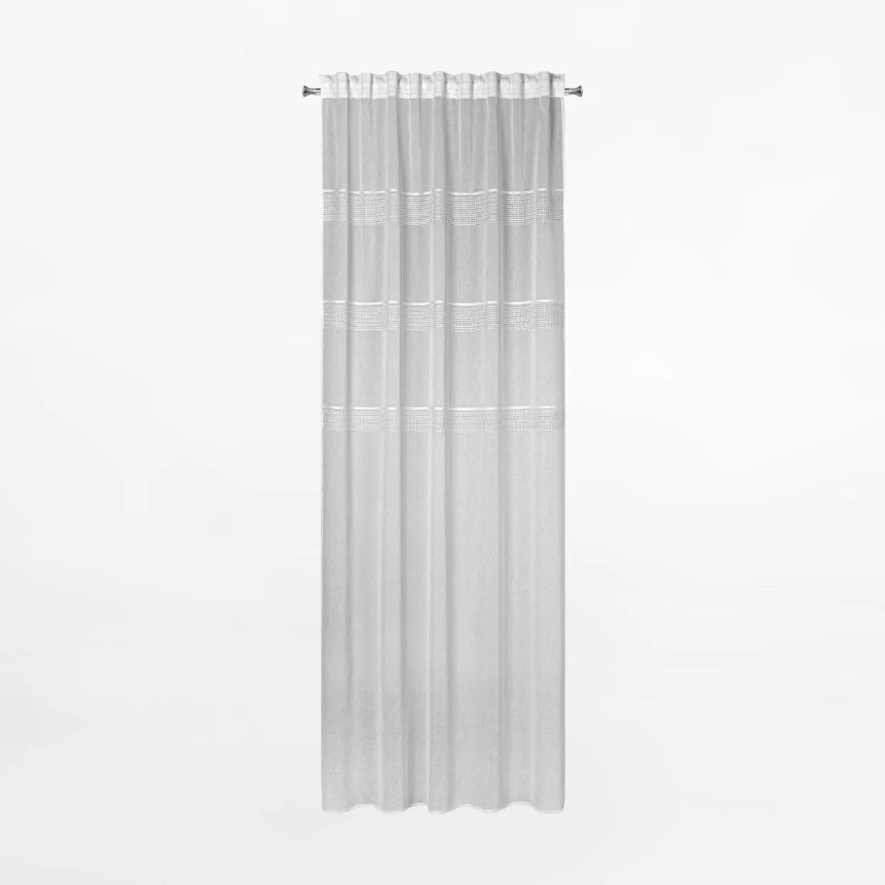 Firana na taśmie biała INES 140x270 cm