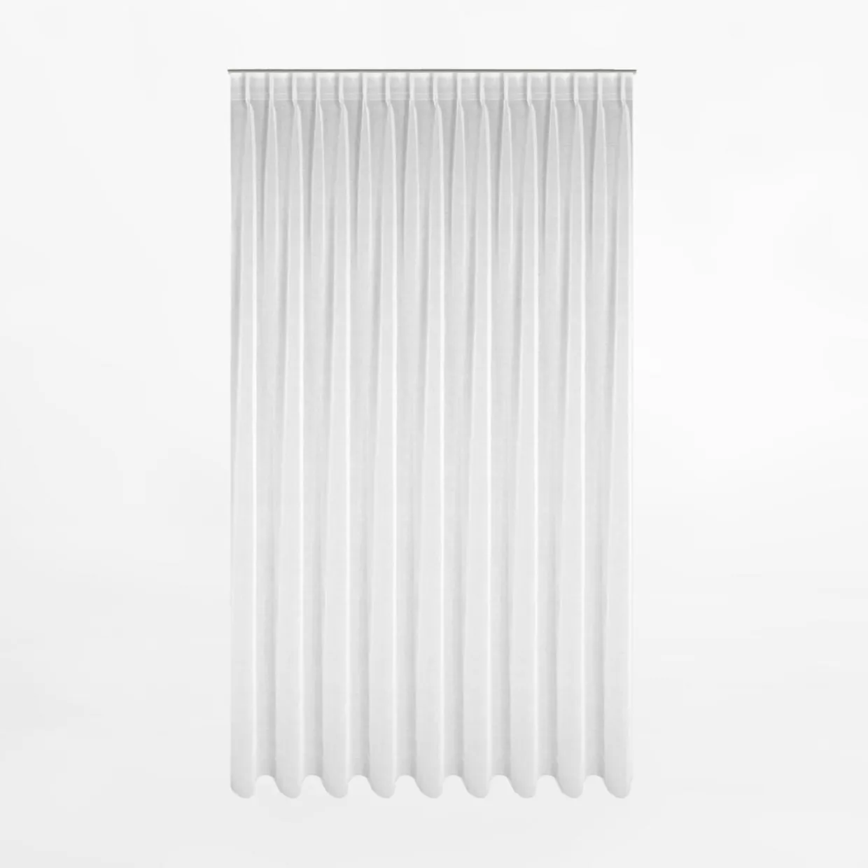 Firana na taśmie flex biała LAYLA 300x300 cm