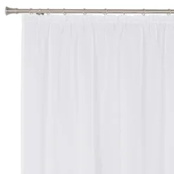 Firana z frędzlami na taśmie marszczącej biała ARLO 290x160 cm
