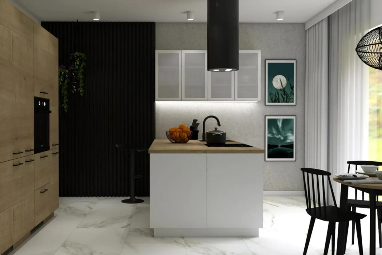 Front drzwi BARATO 60x76,5 dąb hamilton naturalny