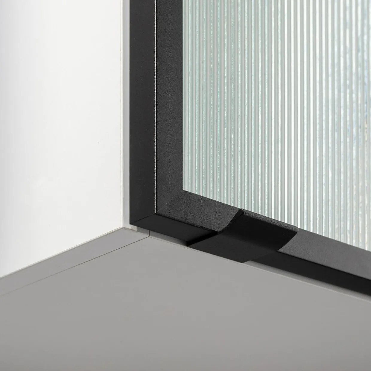 Front przeszklony ALFRAME 40x76,5 cm czarny
