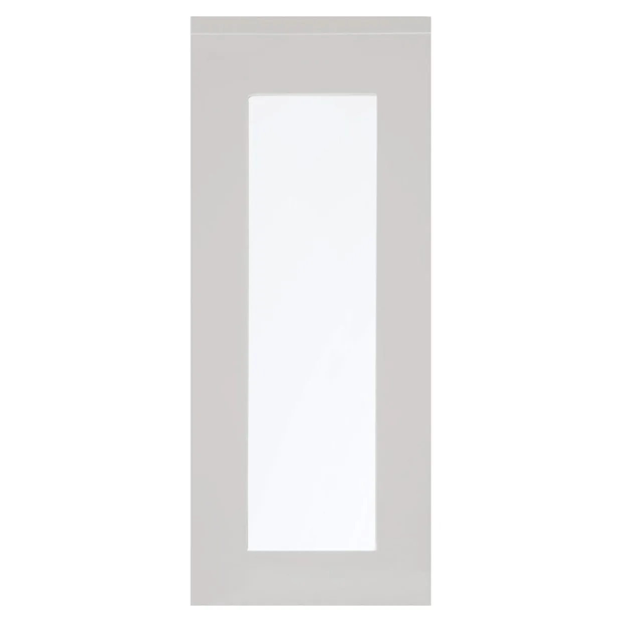 Front przeszklony PIANTA 40x98 szary, wysoki połysk
