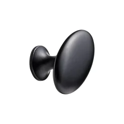 Gałka PORTO PLUS czarna OVAL SIMPLE