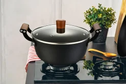 Garnek żeliwny czarny FERRO 2,4 l