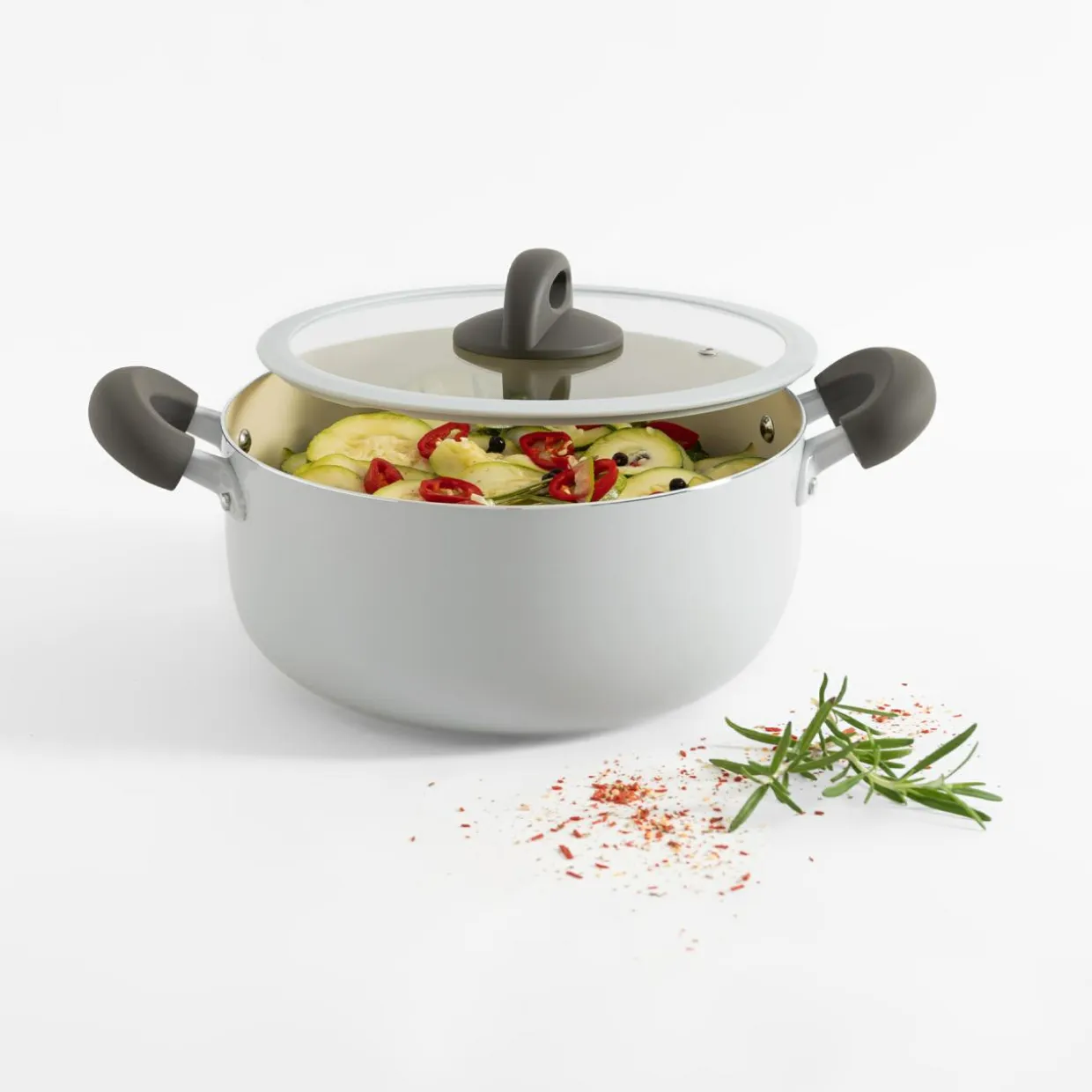 Garnek na gaz i indukcję kremowy URBAN 2,8 l