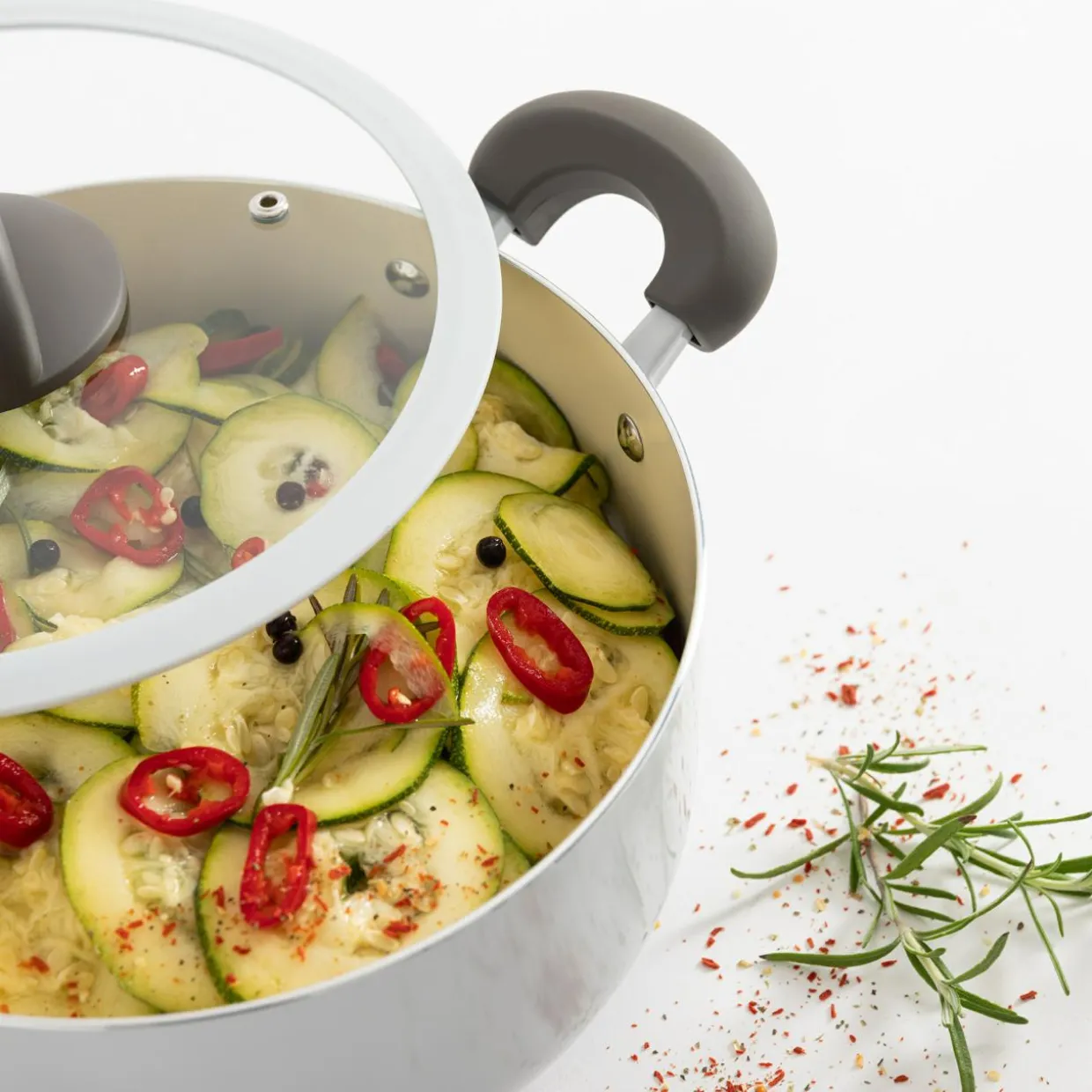 Garnek na gaz i indukcję kremowy URBAN 2,8 l