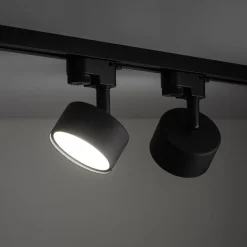 Głowica na szynoprzewód czarna TRACER AVIA z żarówką GX53 LED