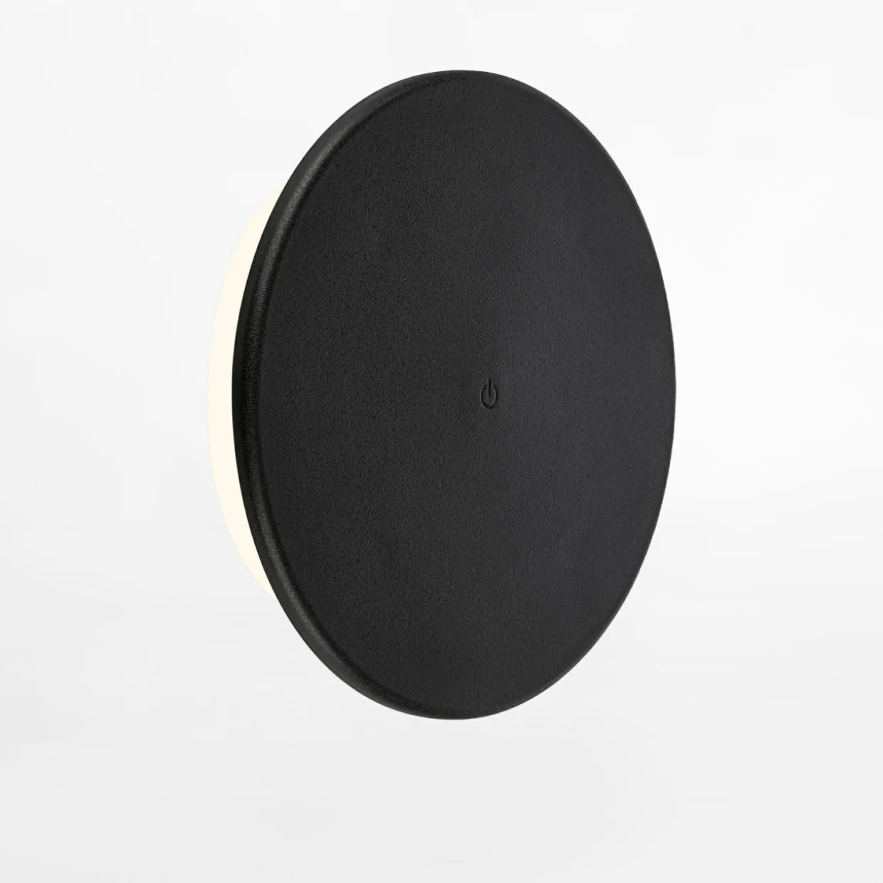 Kinkiet LED okrągły czarny MELUNA fi 25 cm