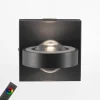 Kinkiet LED RGB Wi-Fi czarny Q-MIA z pilotem