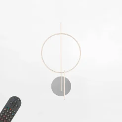 Kinkiet LED RGB Wi-Fi stalowy Q-ARKOA z pilotem