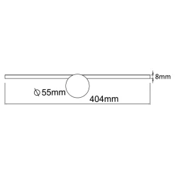 Kinkiet LED 6W czarny CAMARA