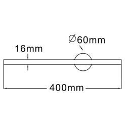 Kinkiet LED 6W złoty TROY 40 cm