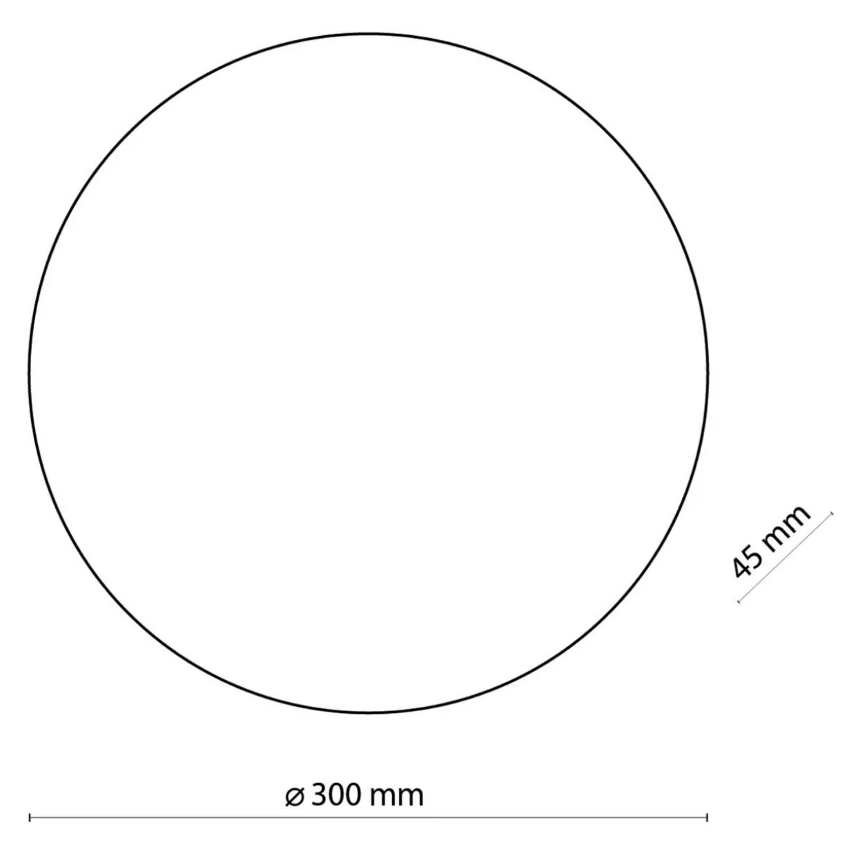Kinkiet minimalistyczny okrągły biały LUNA NEW 30 cm