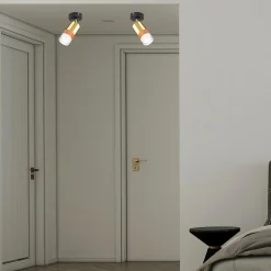 Kinkiet spot regulowany reflektor złoty AURORA