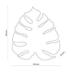 Kinkiet złoty liść MONSTERA