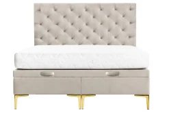 Łóżko kremowe DONNA LUX 180 cm