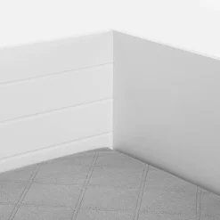 Łóżko młodzieżowe rozsuwane biało-szare GRAND 90-160x200 cm