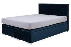 Łóżko tapicerowane FABRIZZIO FULL KP30 160, granatowe