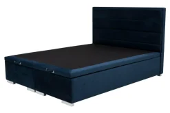 Łóżko tapicerowane FABRIZZIO FULL KP30 160, granatowe