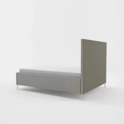 Łóżko welurowe z pojemnikiem PINO 120x200 cm