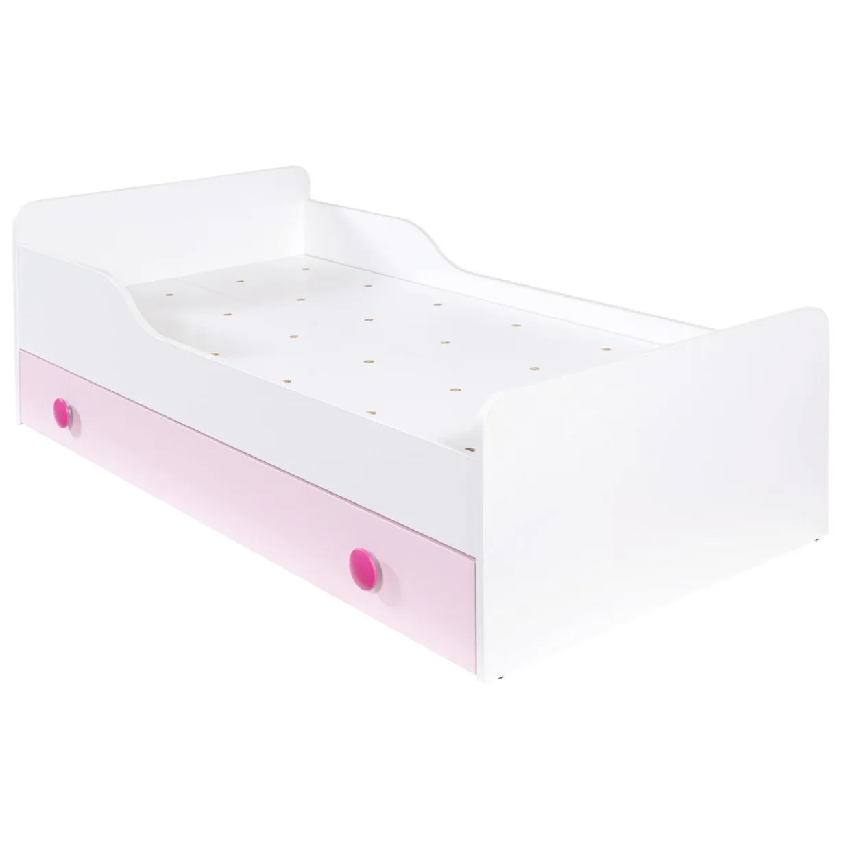 Łóżko z materacem różowe TOP BABY 80x160