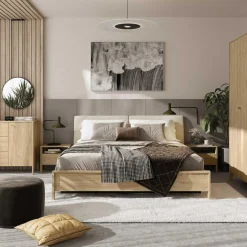Łóżko z pojemnikiem i stelażem SNUGLY