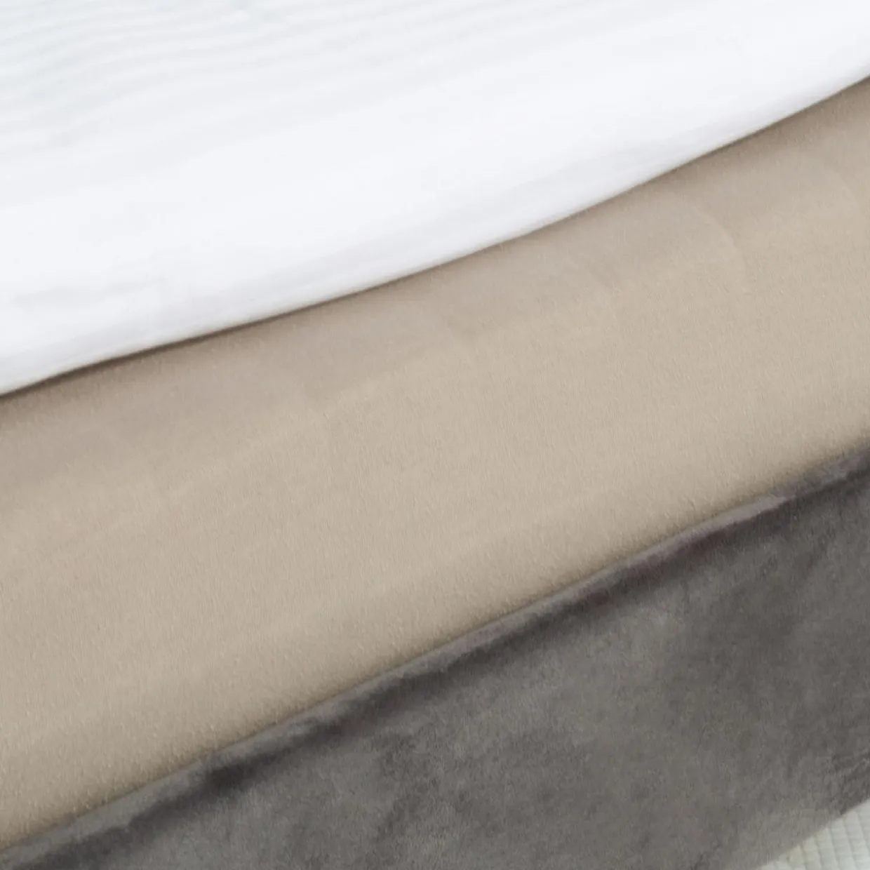 Łóżko z szufladą do spania ciemnoszare FORTINE 90x200