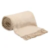 Koc bawełniano-akrylowy BEŻ 150x200 cm