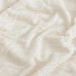 Koc biały JASMINE 130x160 cm