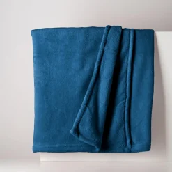Koc granatowy CORAL 130x160 cm