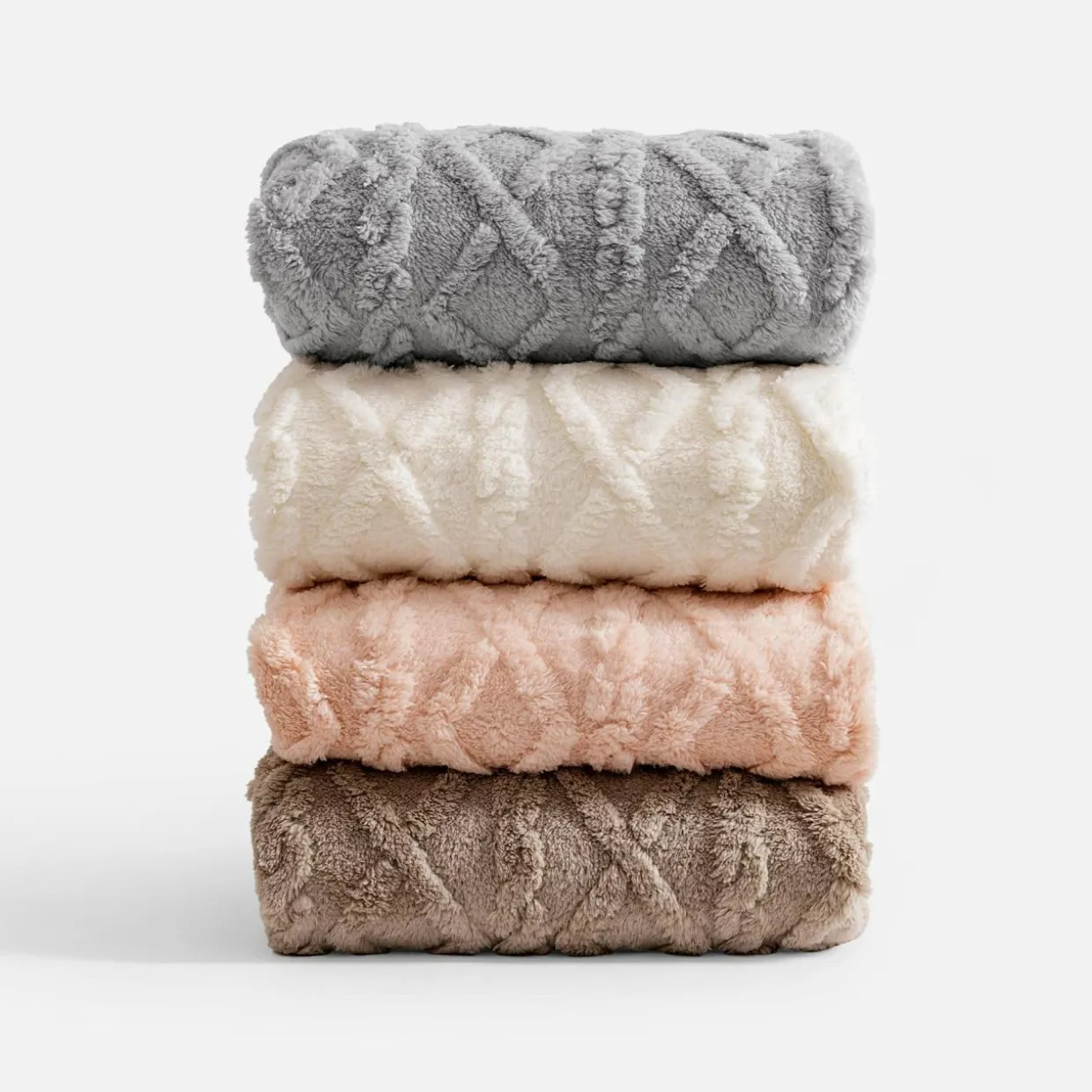 Koc jasnobrązowy NORDIC 150x200 cm