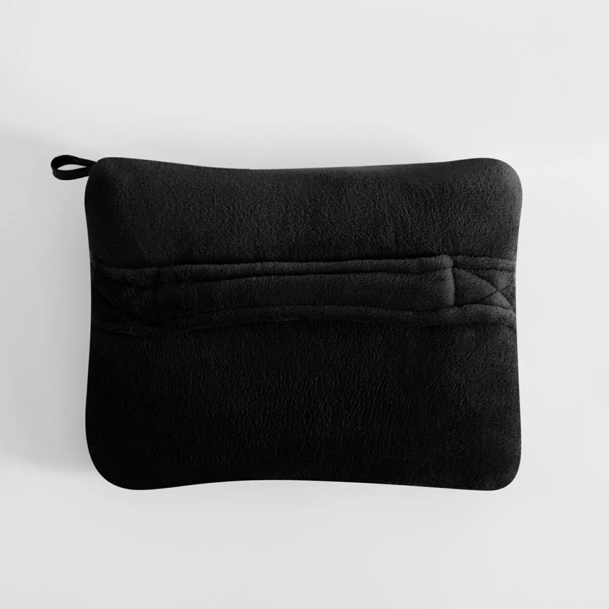 Koc podróżny 2w1, czarny, TRAVEL BLANKET 130x160 cm