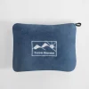 Koc podróżny 2w1, niebieski, TRAVEL BLANKET, 130x160 cm