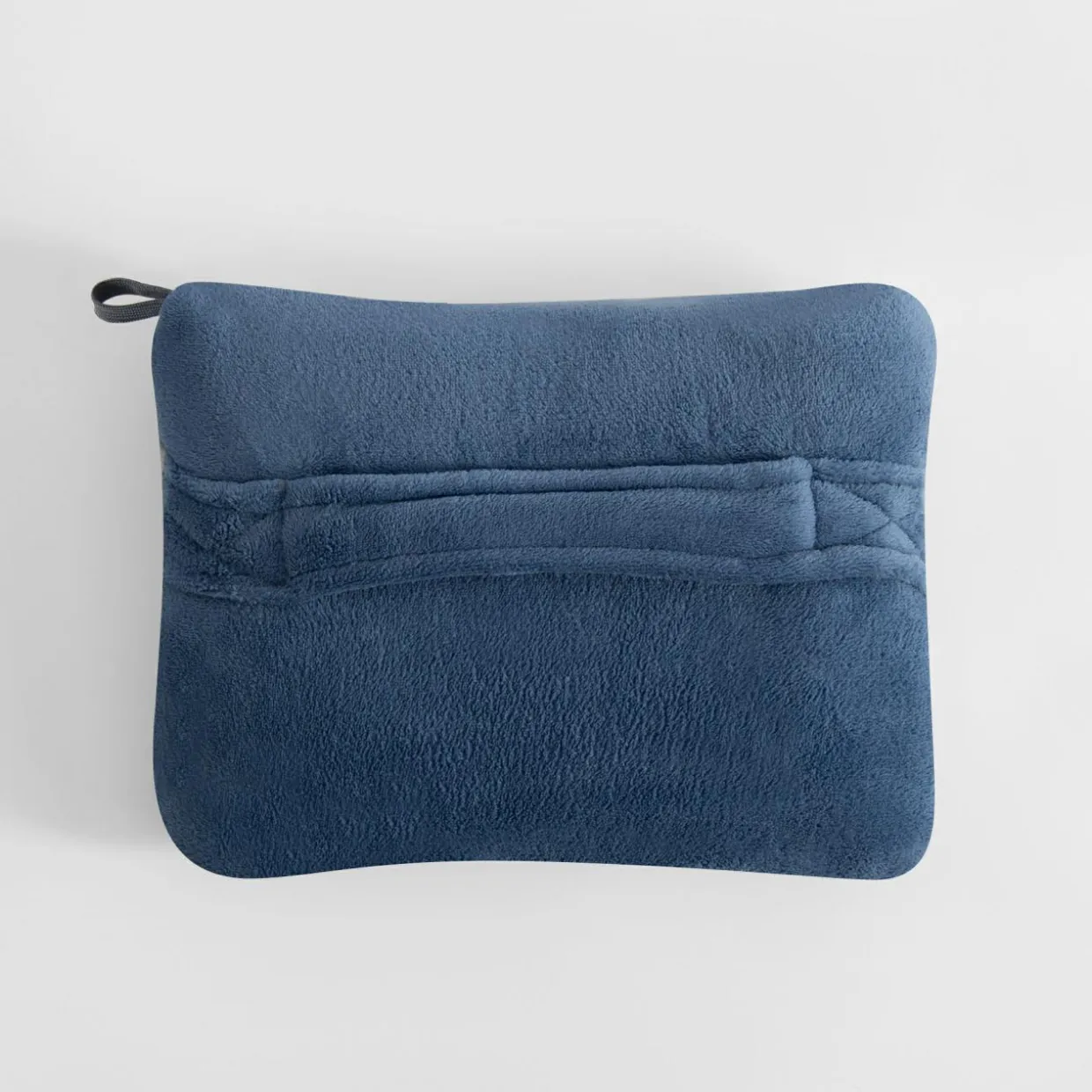 Koc podróżny 2w1, niebieski, TRAVEL BLANKET, 130x160 cm