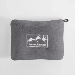 Koc podróżny 2w1, szary TRAVEL BLANKET 130x160 cm