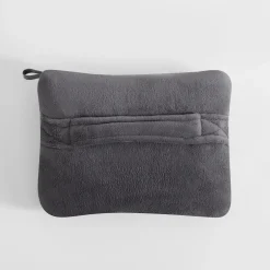 Koc podróżny 2w1, szary TRAVEL BLANKET 130x160 cm