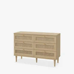 Komoda boho z 6 szufladami CALASETTA